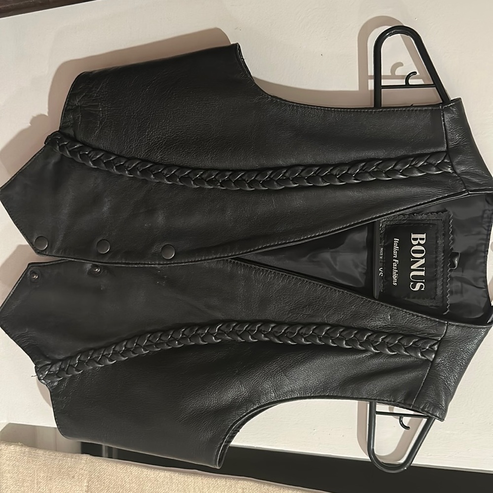 Leather vest
